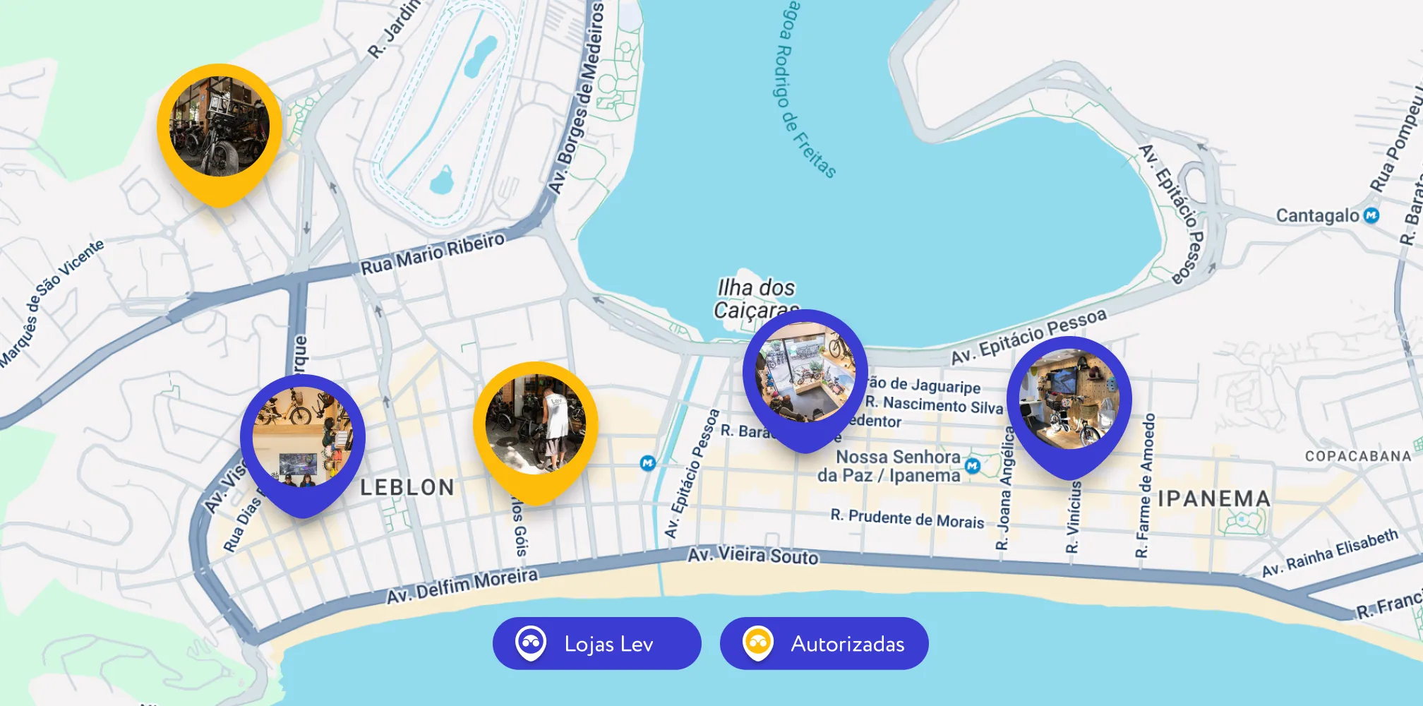 Mapa da Rede Lev
